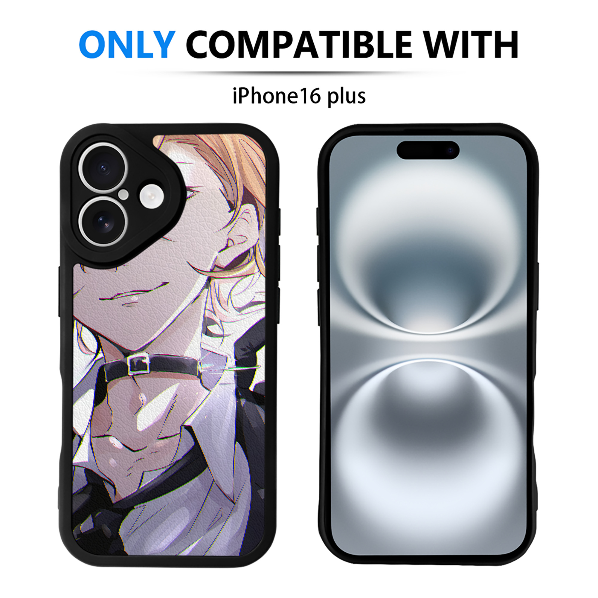 （画像用） 文豪ストレイドッグス Bungo Stray Dogs 【iPhone 16シリーズ対応】シリコンスマホケース（レザー調） 材質：シリコン